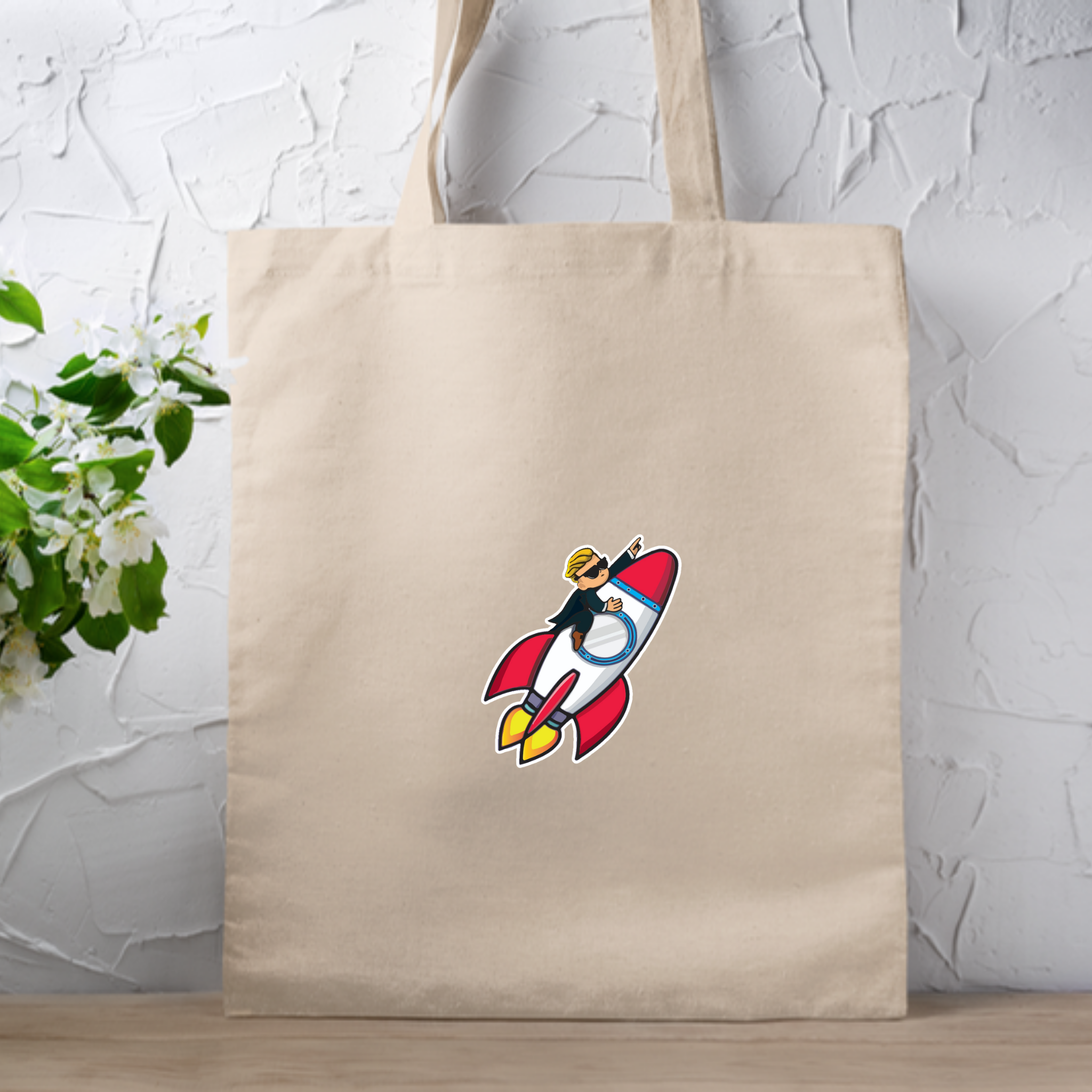 Wallstreet Bets To the Moon Rocket Boy.png Tote Bag
