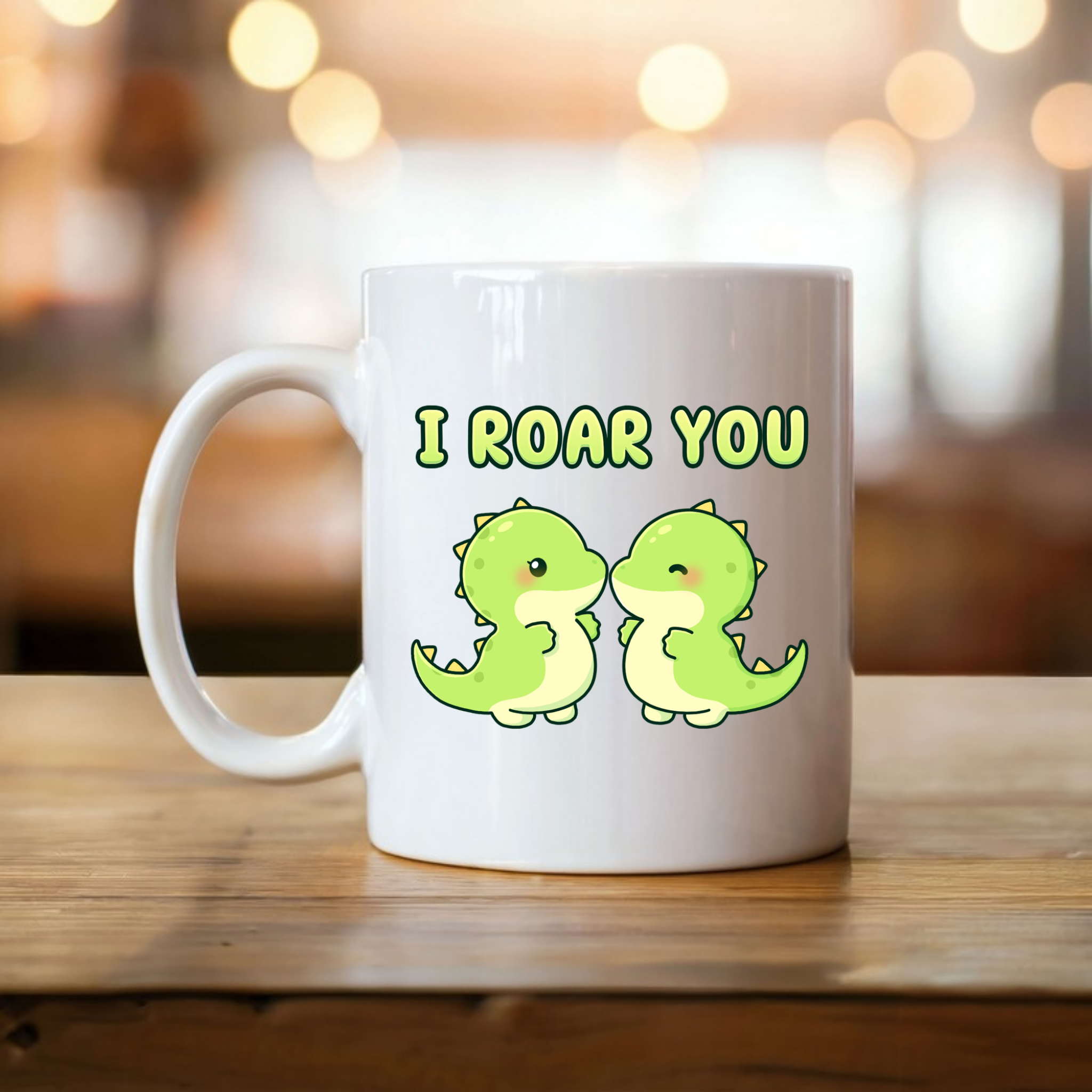 I Roar You Dinosaur Couple Mug