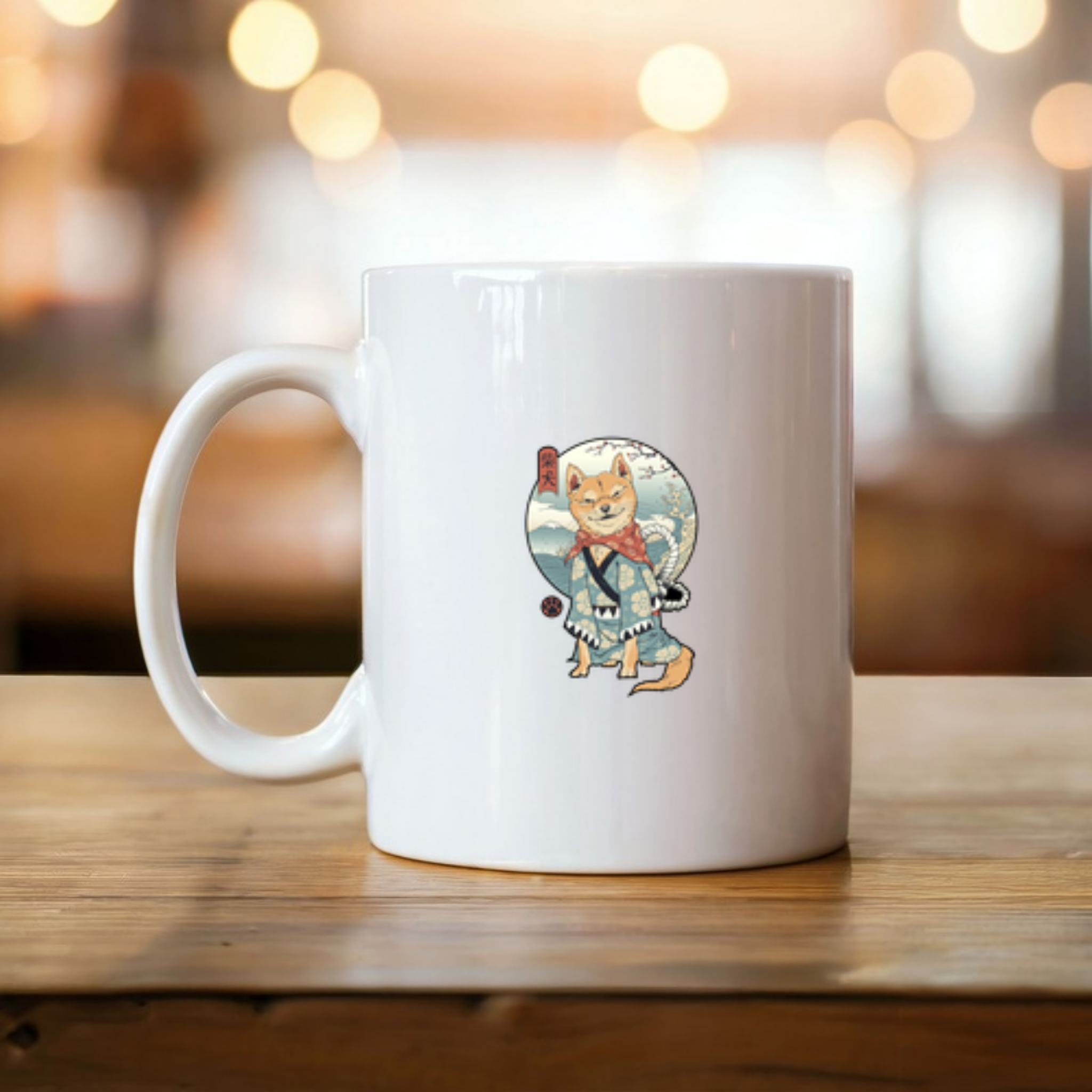 Japanese Samurai Shiba Inu Mug