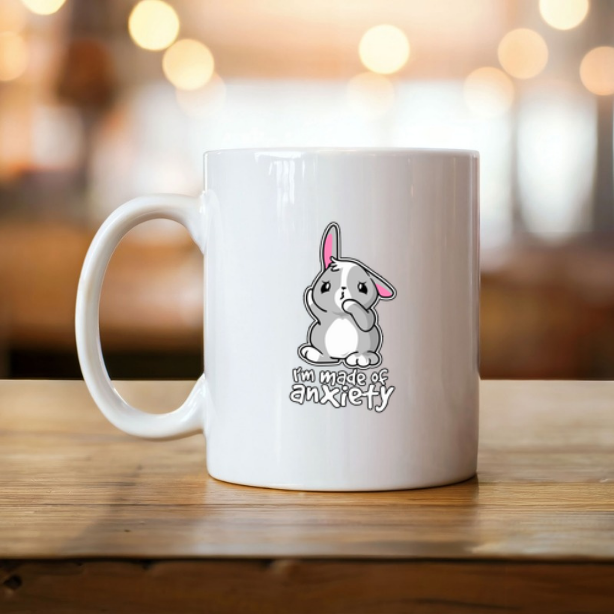 I'm Made of Anxiety Bunny Rabbit Mug