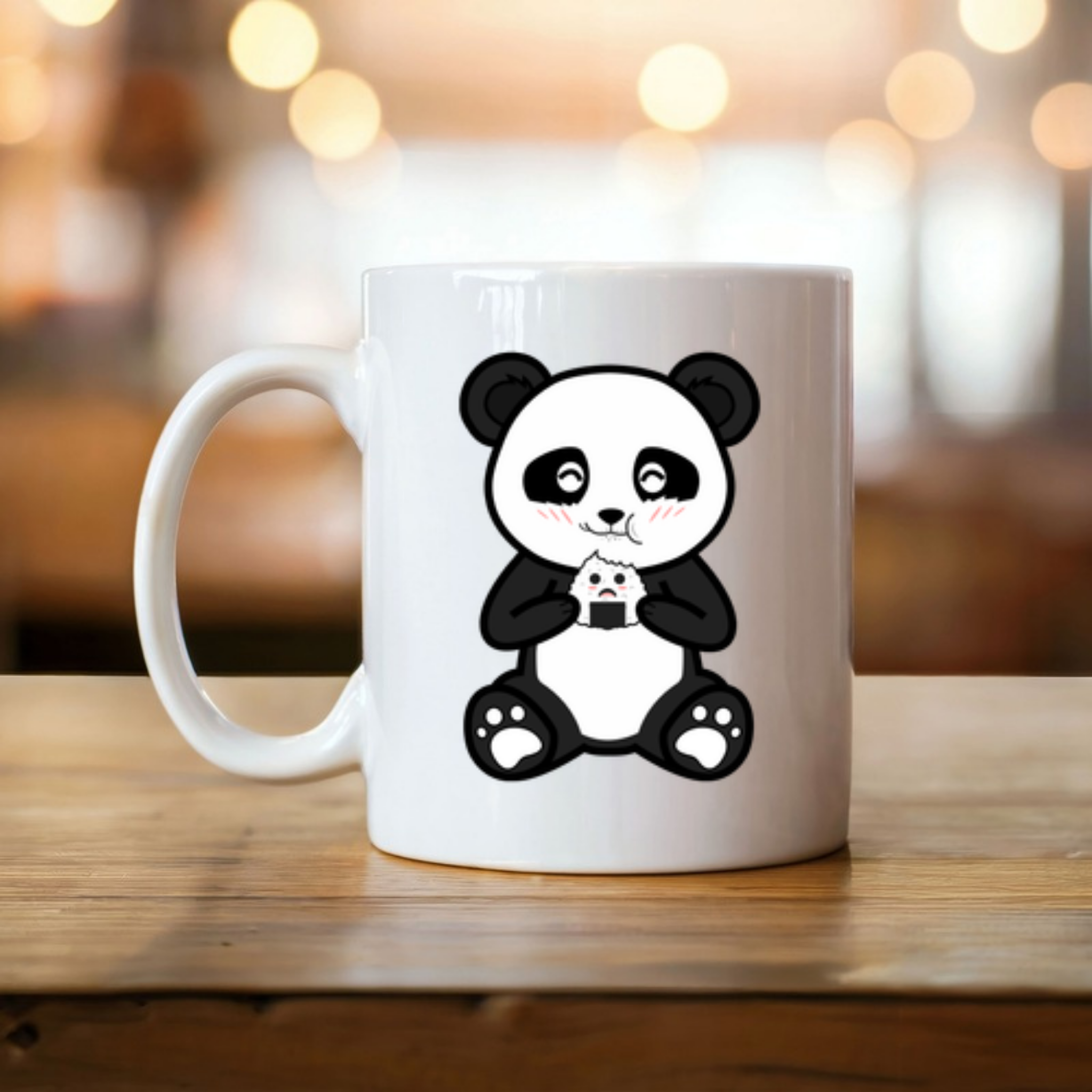 Panda Eating Rice Cake Mug