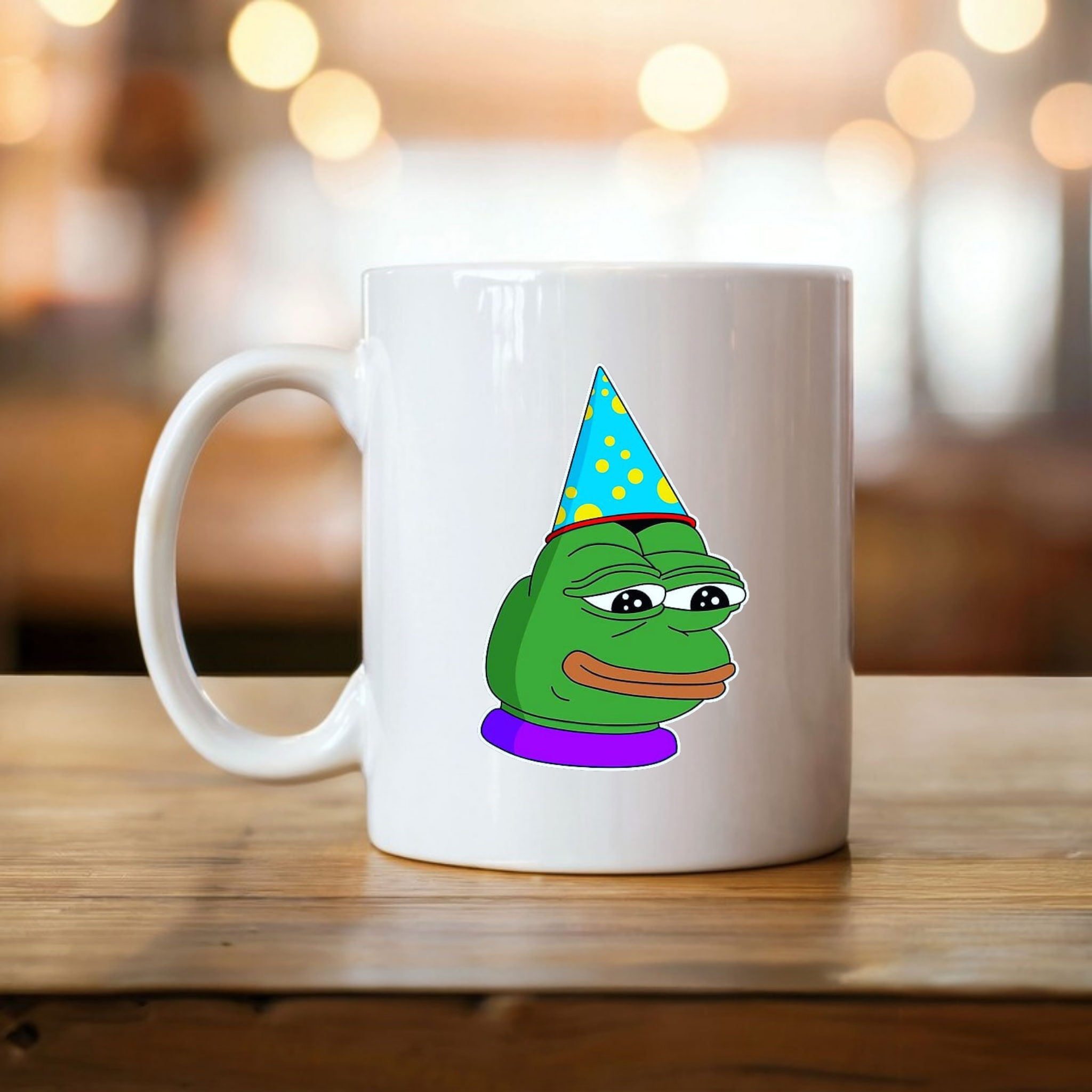 Birthday Hat Pepe the Frog Mug