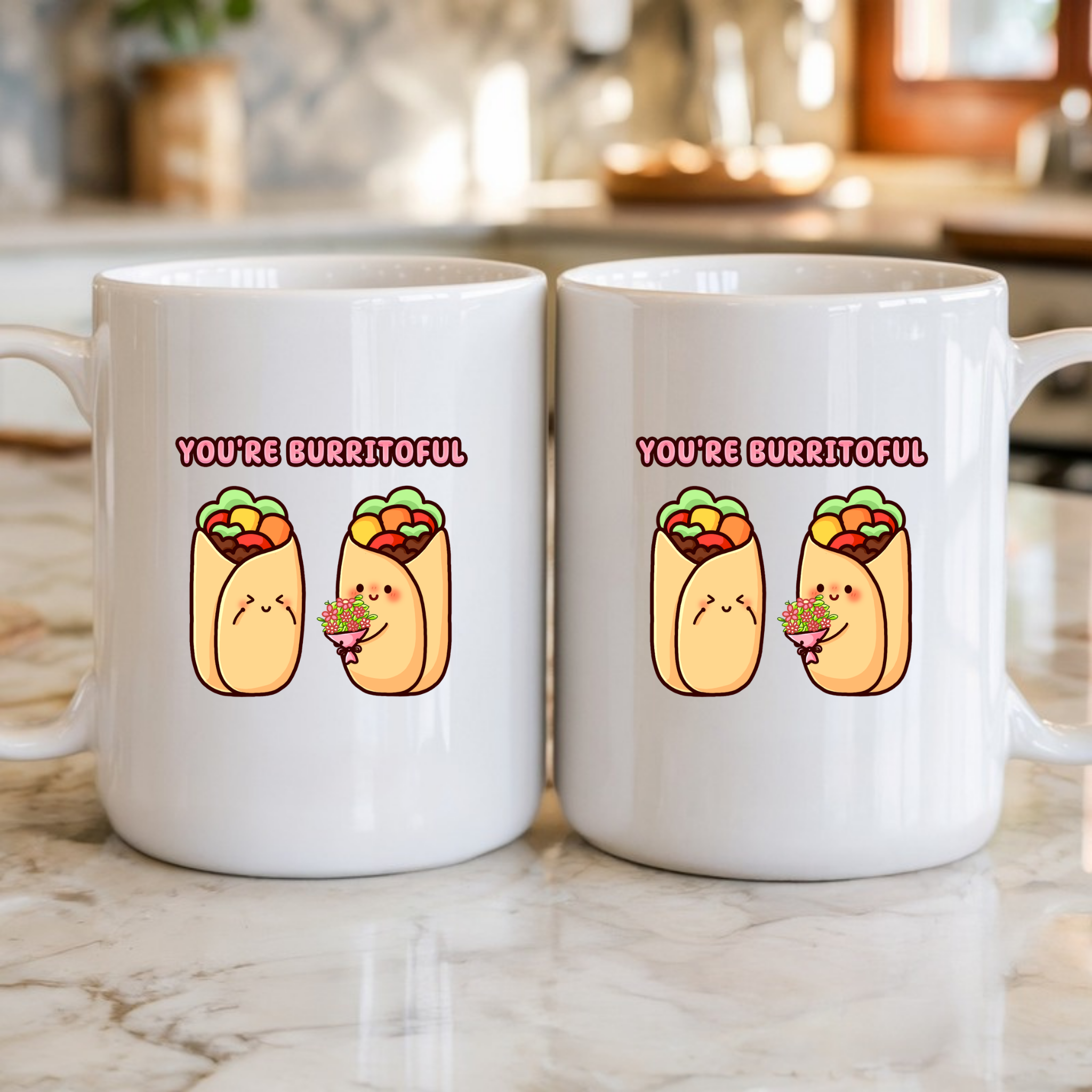 You're Burritoful Burrito Couple Mug
