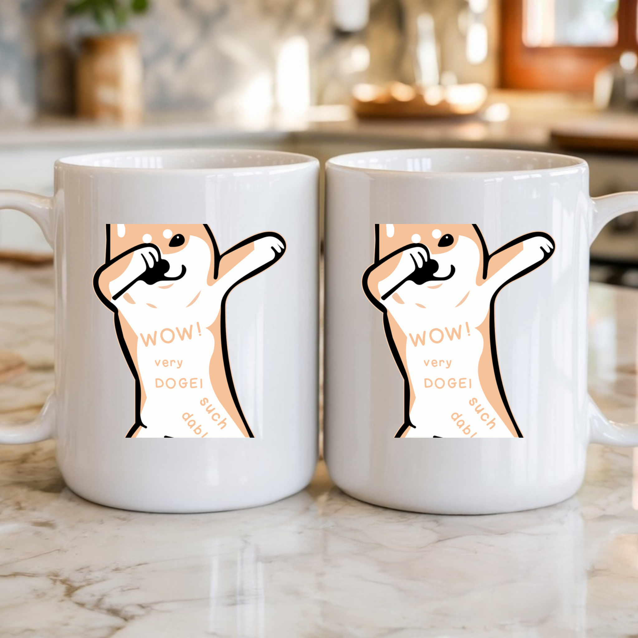 Dabbing Doge Dog Mug