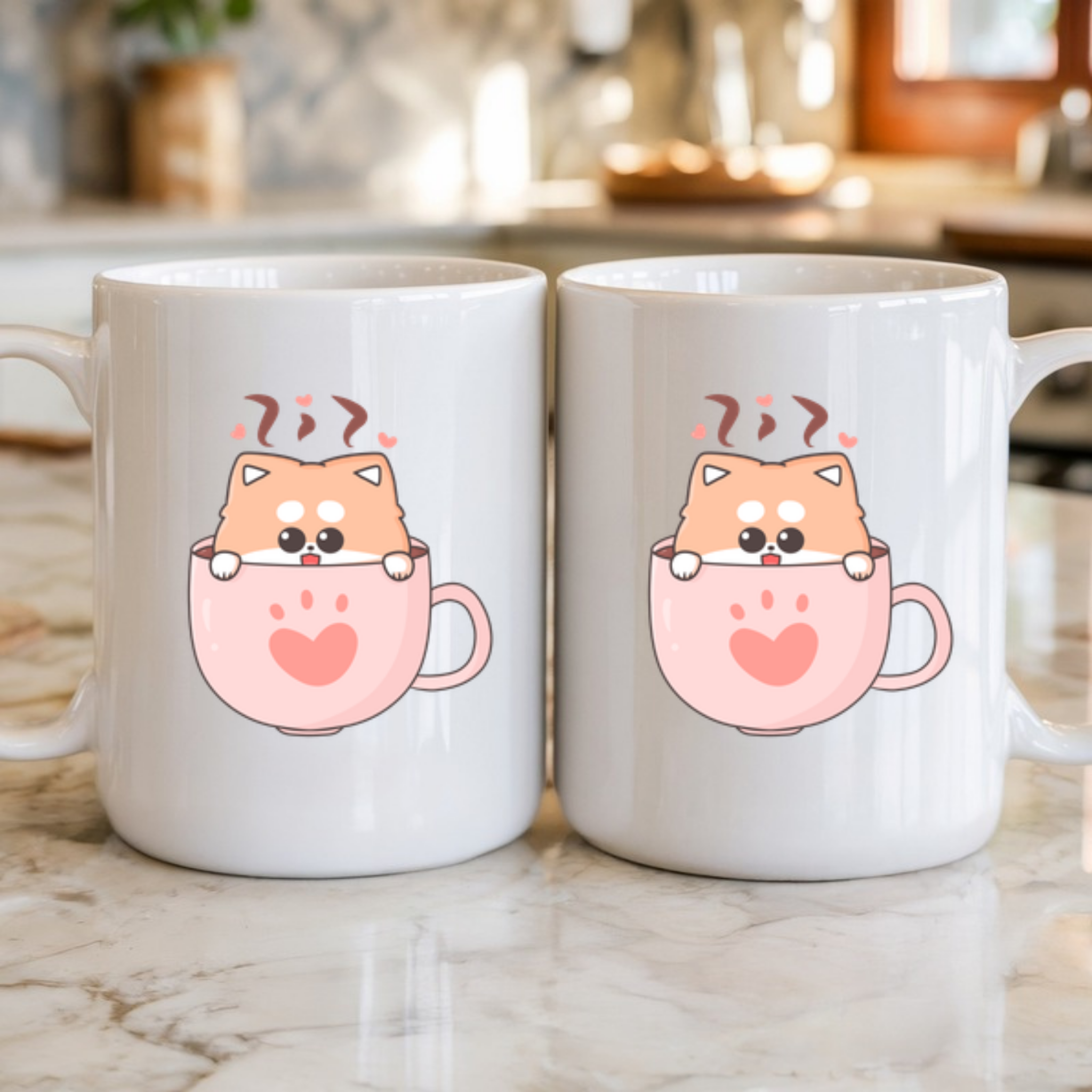 Puppy in a Teacup Mug