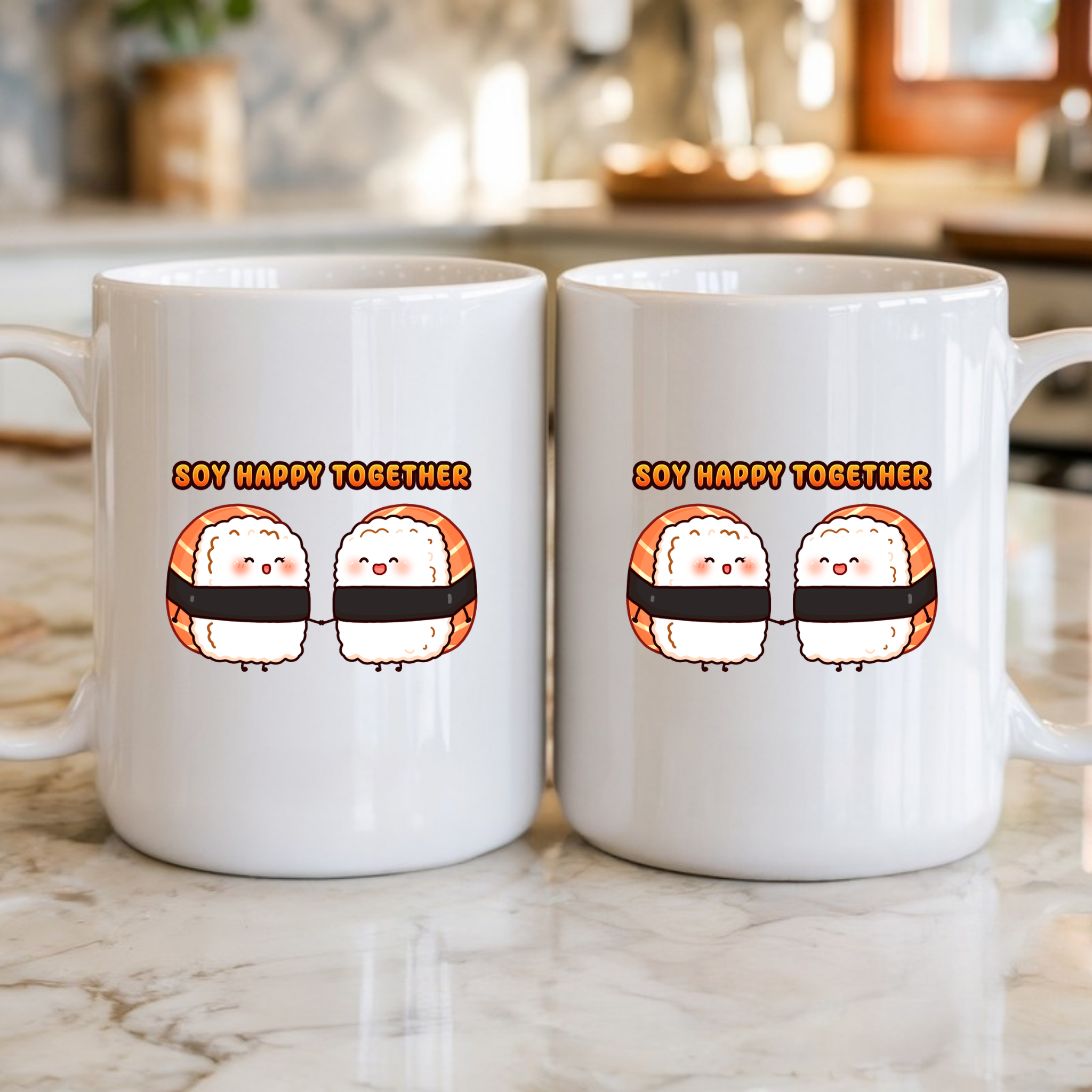 Soy Happy Together Sushi Couple Mug