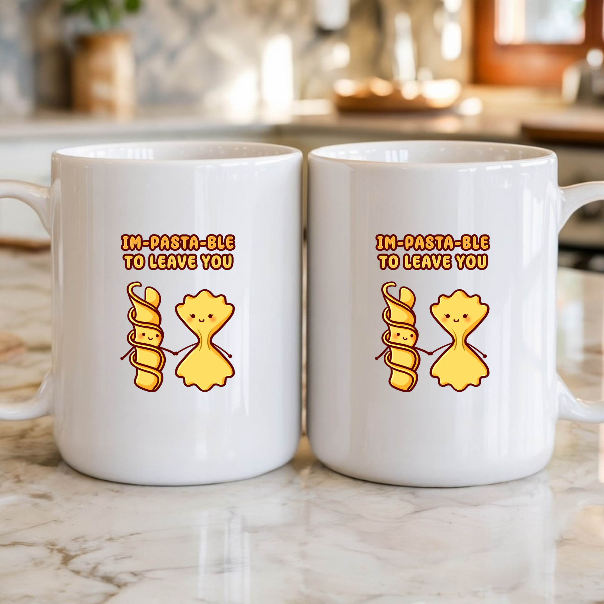 Im-Pasta-Ble to to Leave You Pasta Couple Mug