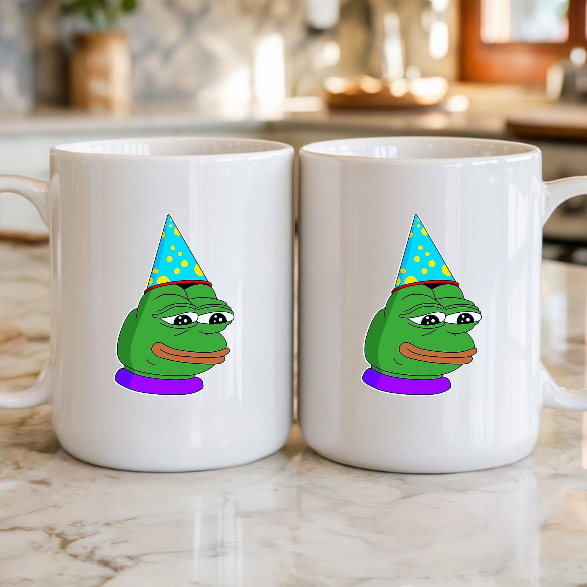 Birthday Hat Pepe the Frog Mug