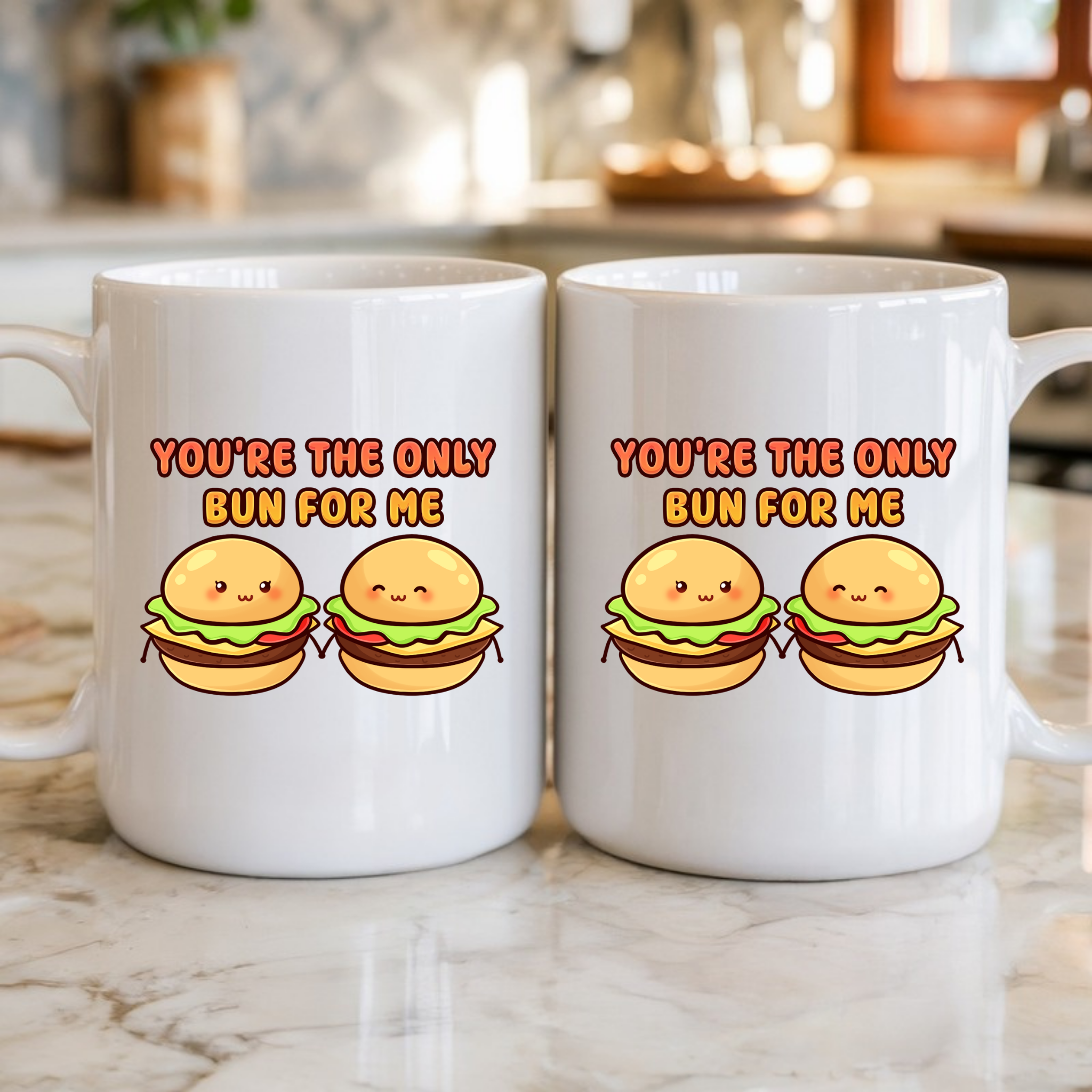 You're the Only Bun for Me Burger Couple Mug