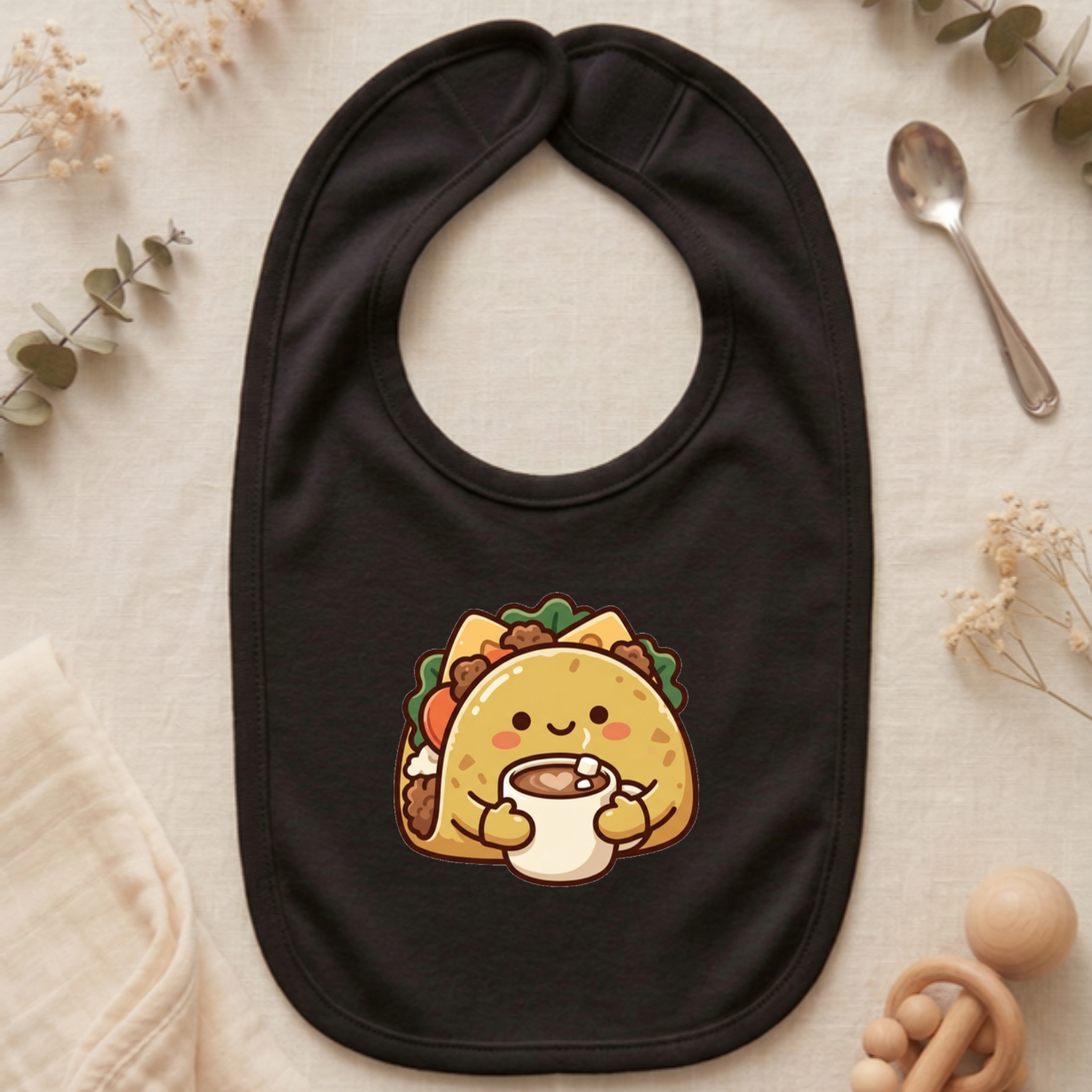 Cozy Taco Mascot Jersey Bib