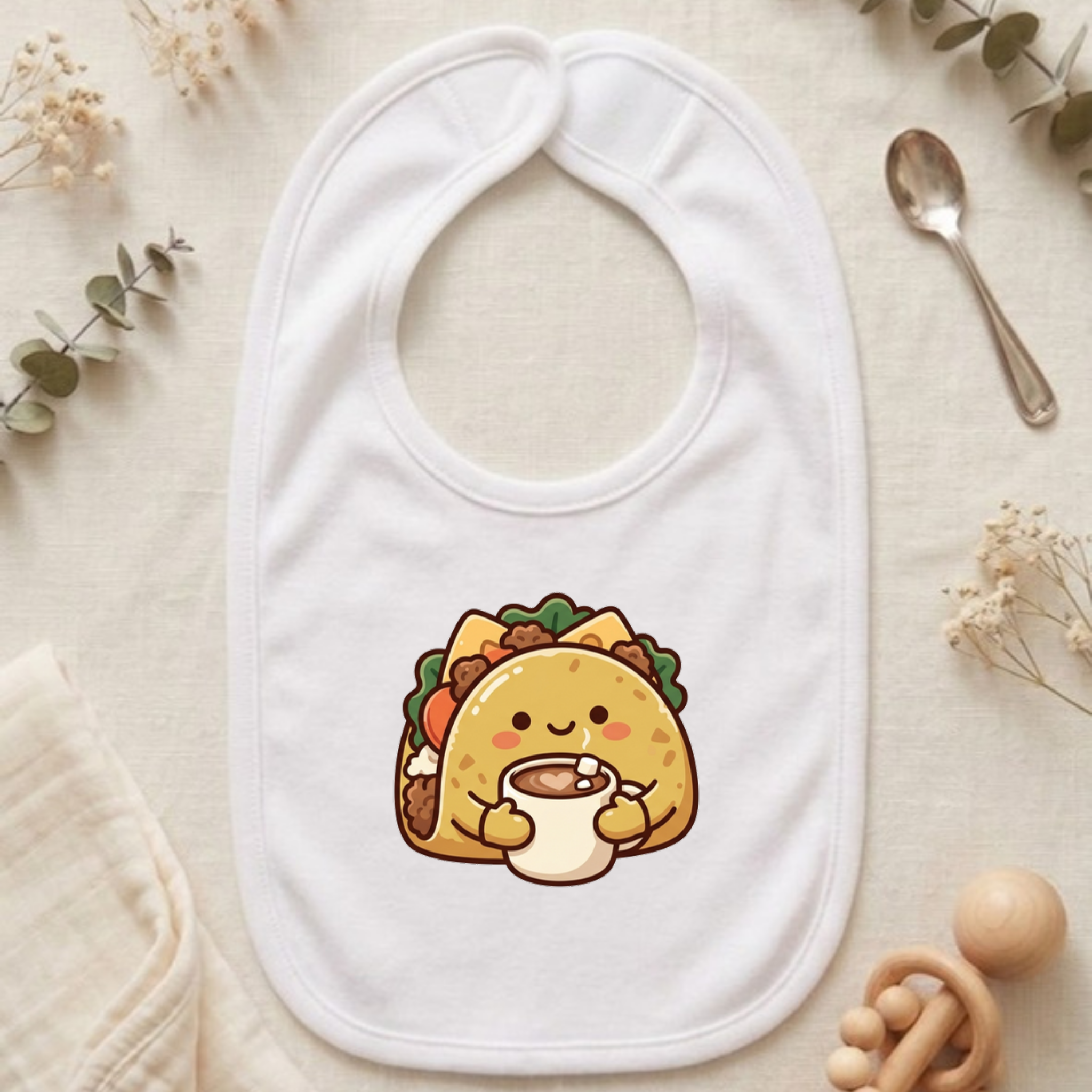 Cozy Taco Mascot Jersey Bib