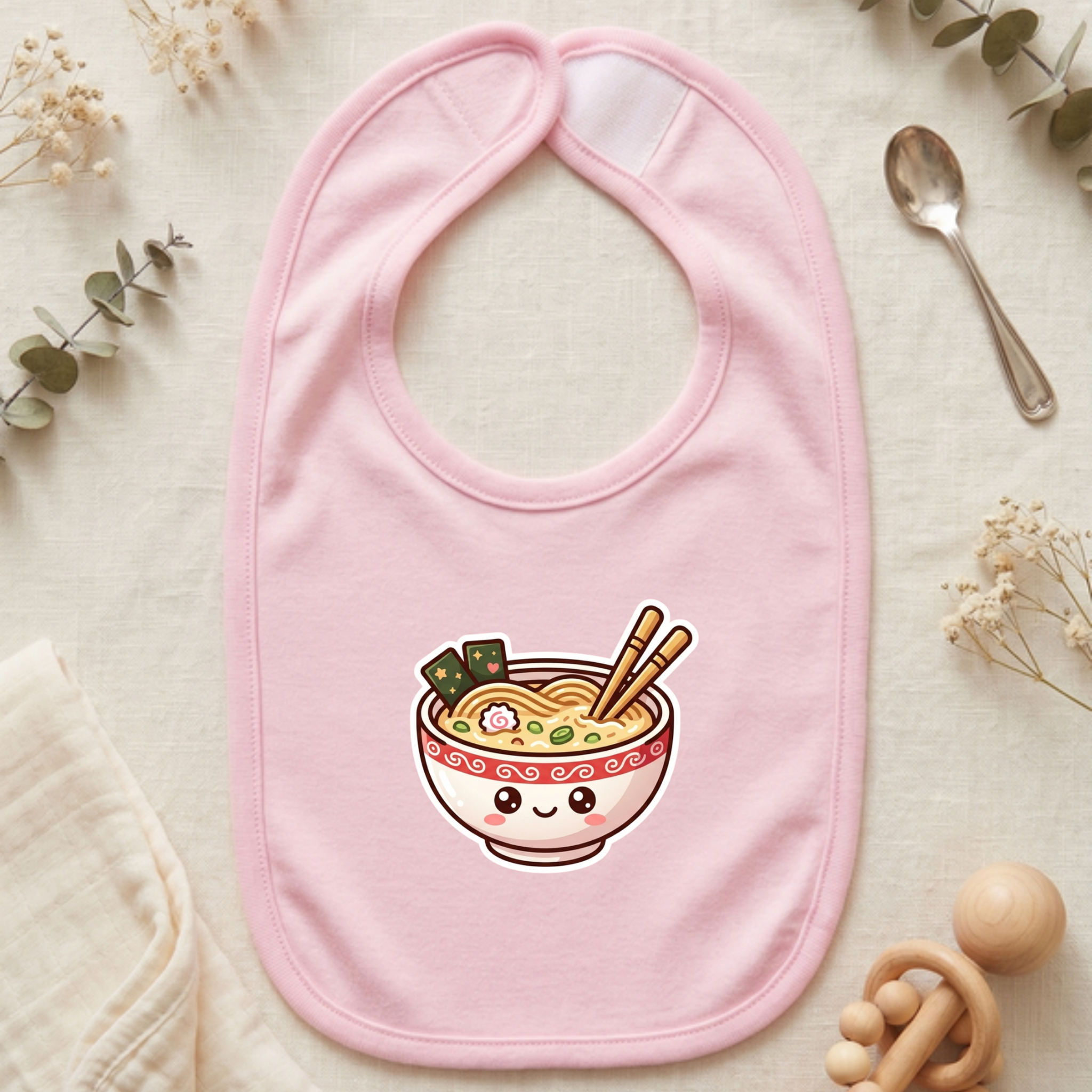 Happy Ramen Bowl Mascot Jersey Bib