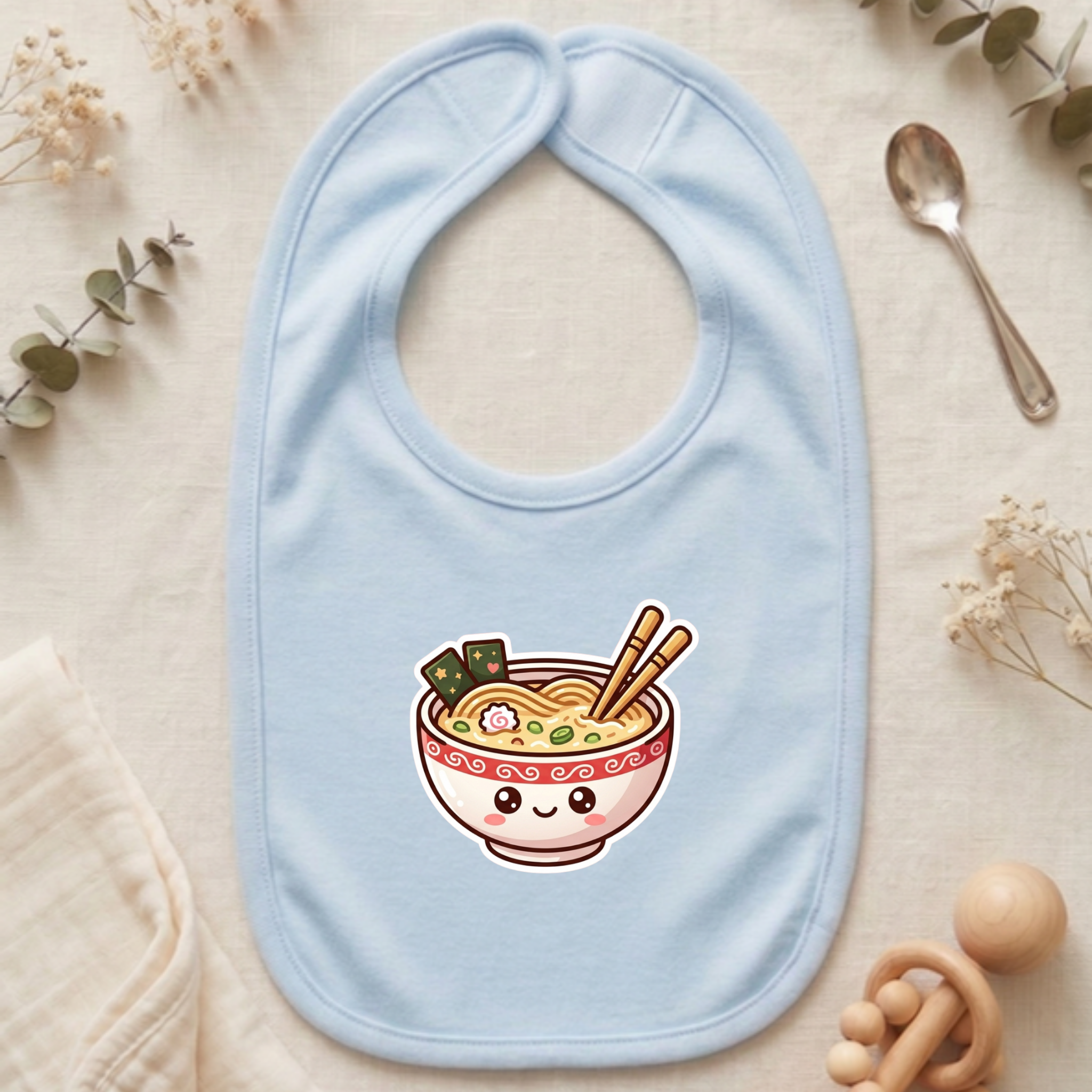Happy Ramen Bowl Mascot Jersey Bib