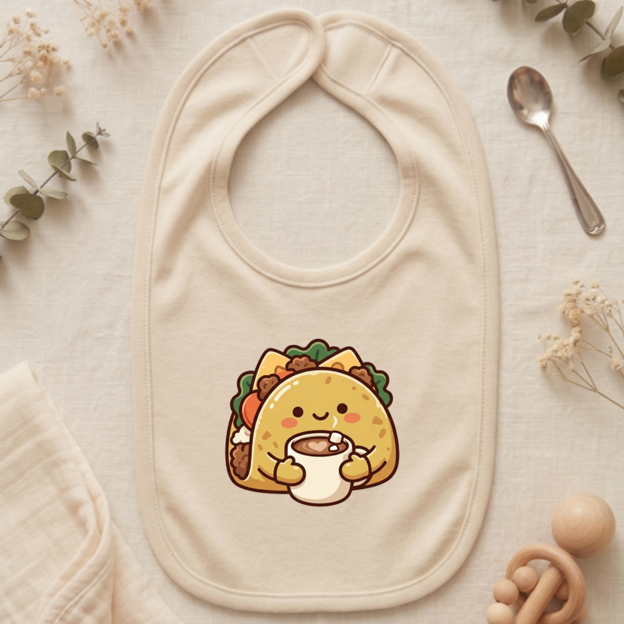 Cozy Taco Mascot Jersey Bib