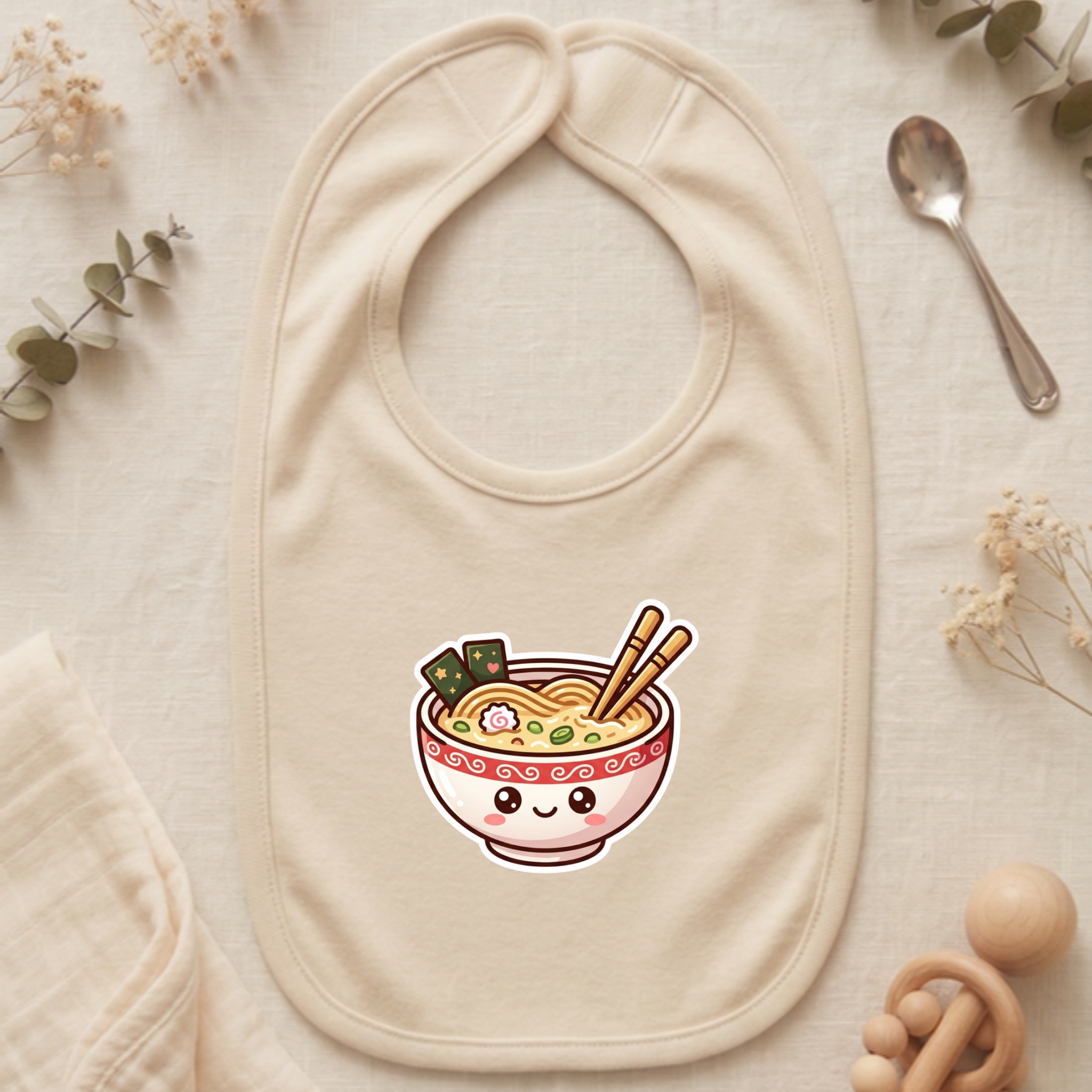 Happy Ramen Bowl Mascot Jersey Bib