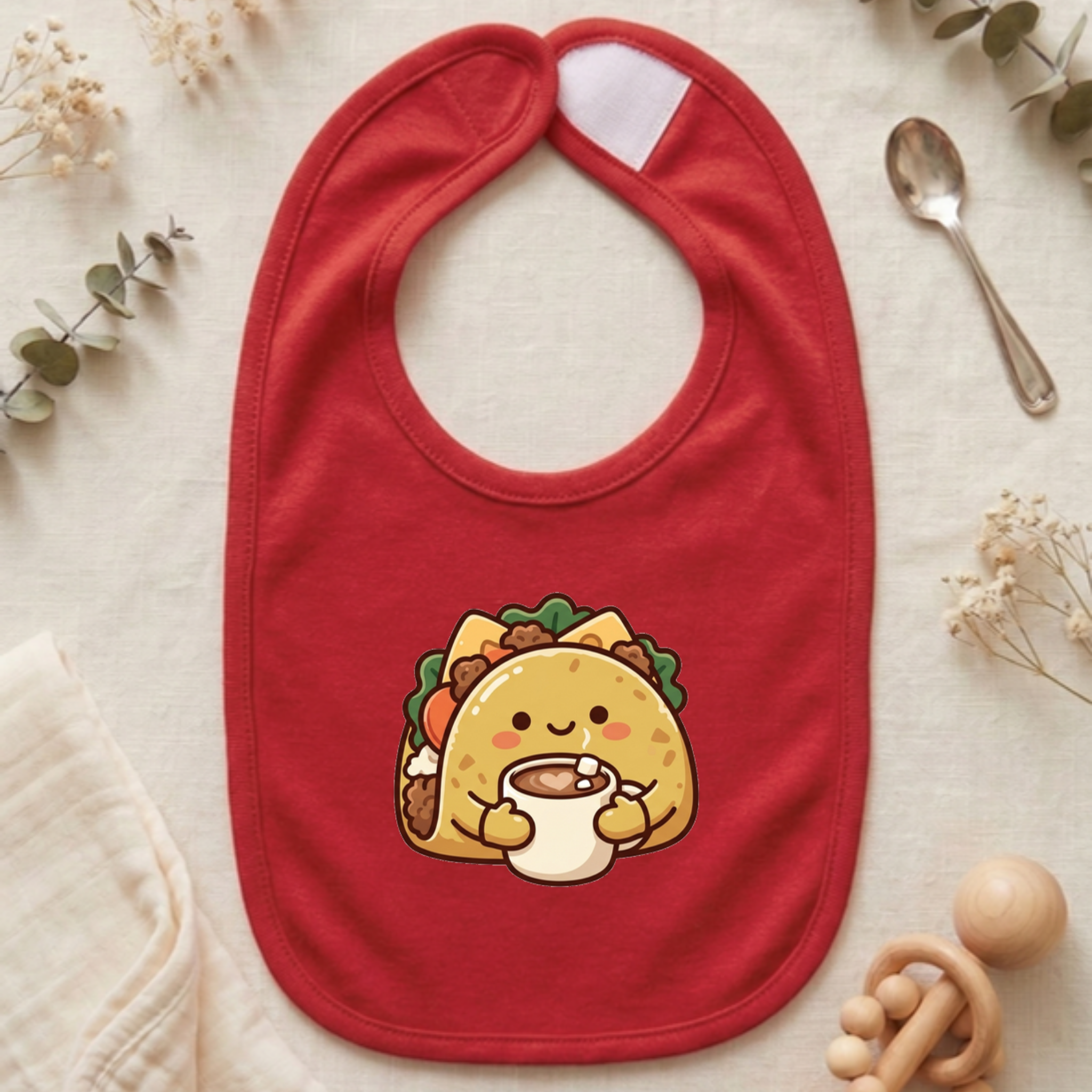 Cozy Taco Mascot Jersey Bib
