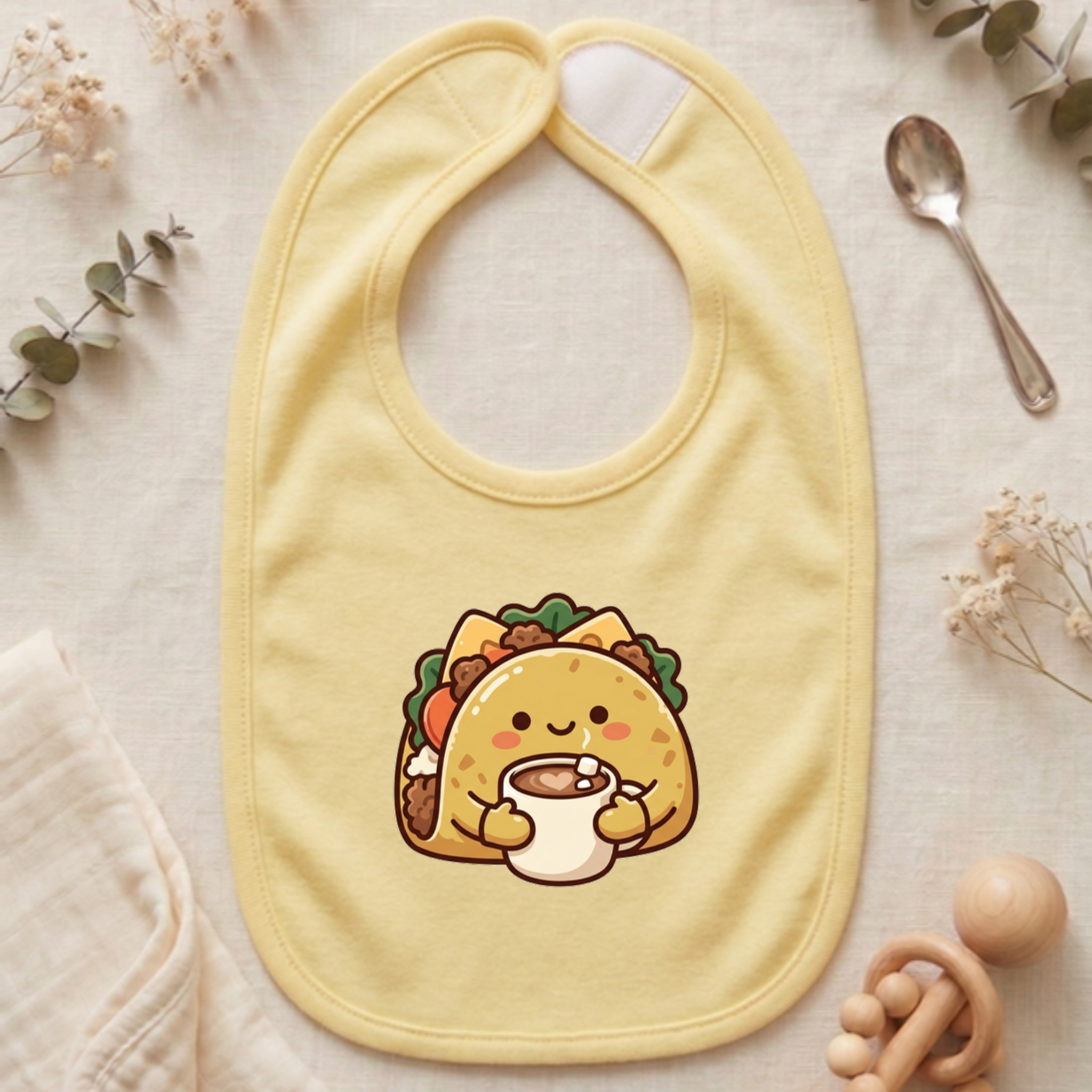 Cozy Taco Mascot Jersey Bib