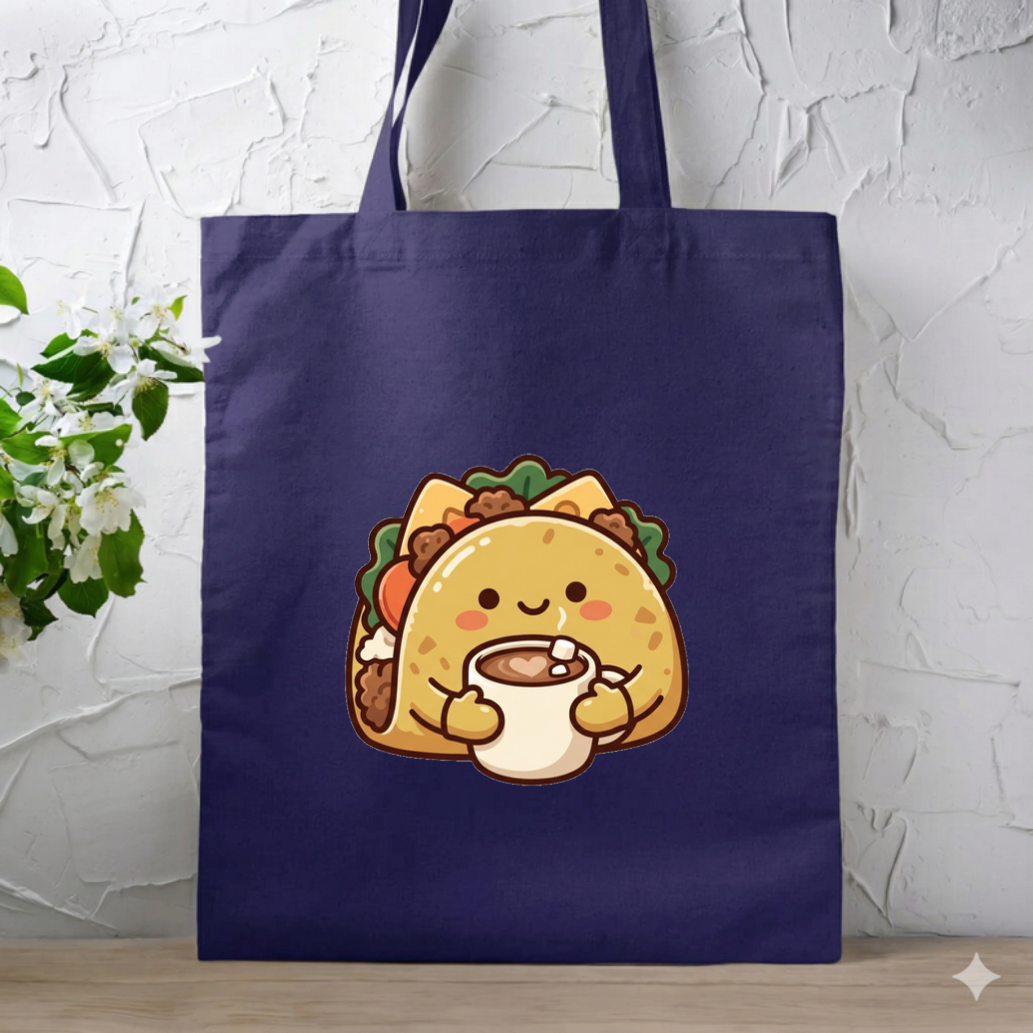 Cozy Taco Mascot Tote Bag
