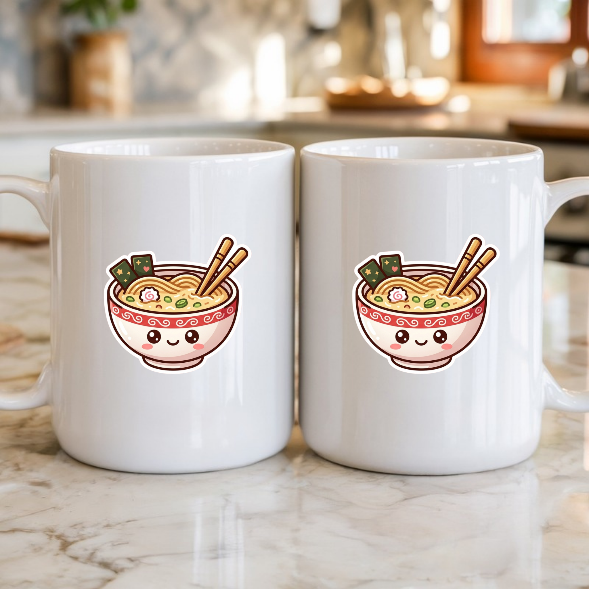 Happy Ramen Bowl Mascot Mug