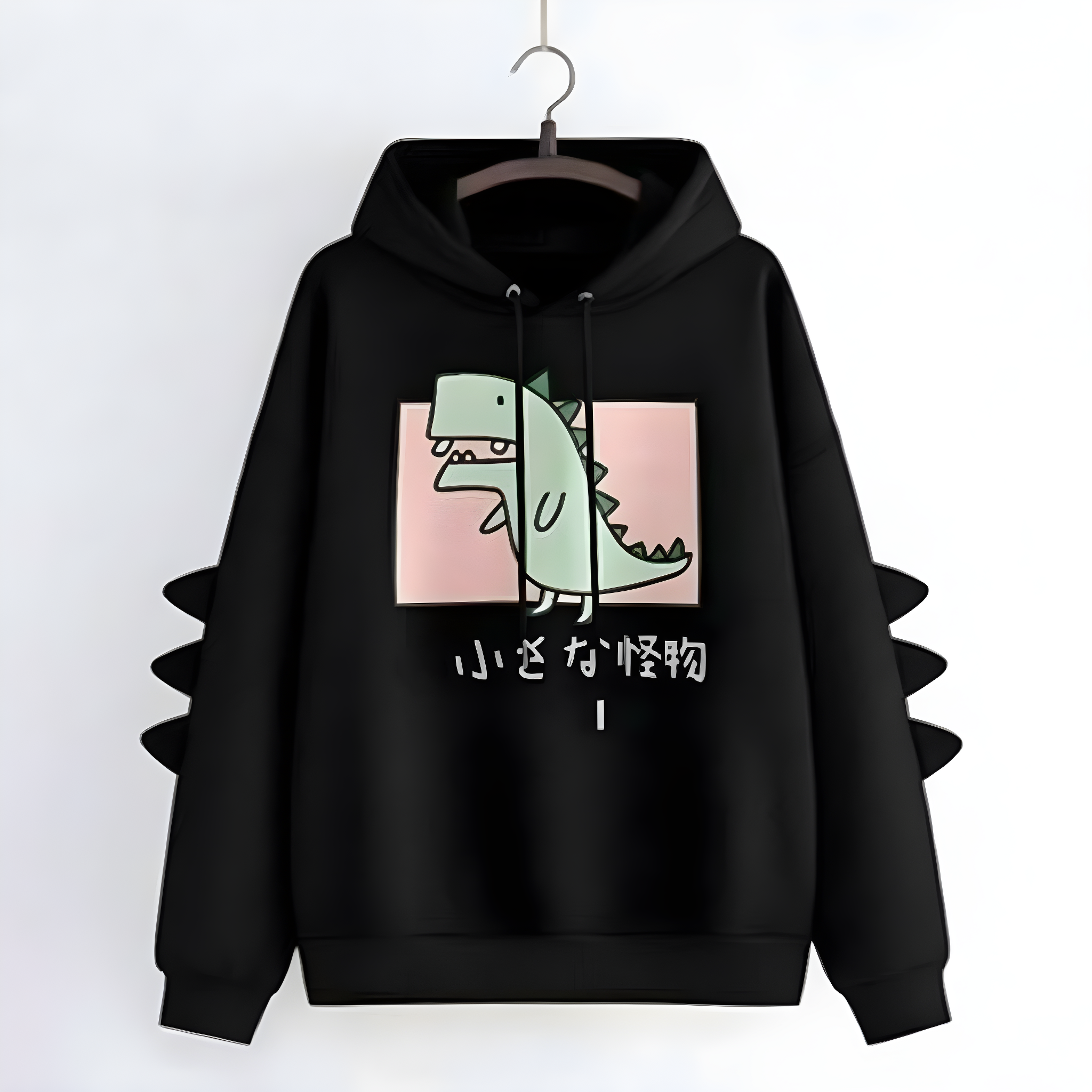 Dino Hoodie with Soft Felt Spikes