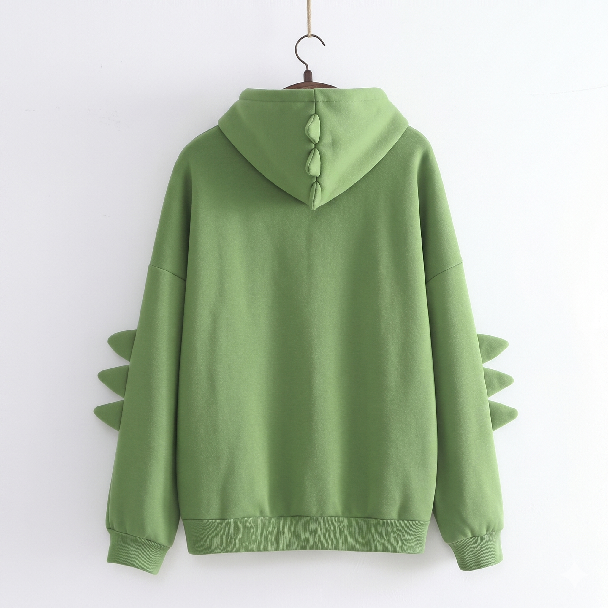 Dino Hoodie with Soft Felt Spikes