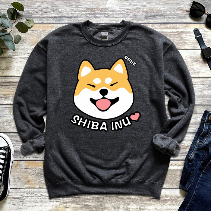 Doge Shiba Inu Face Sweatshirt