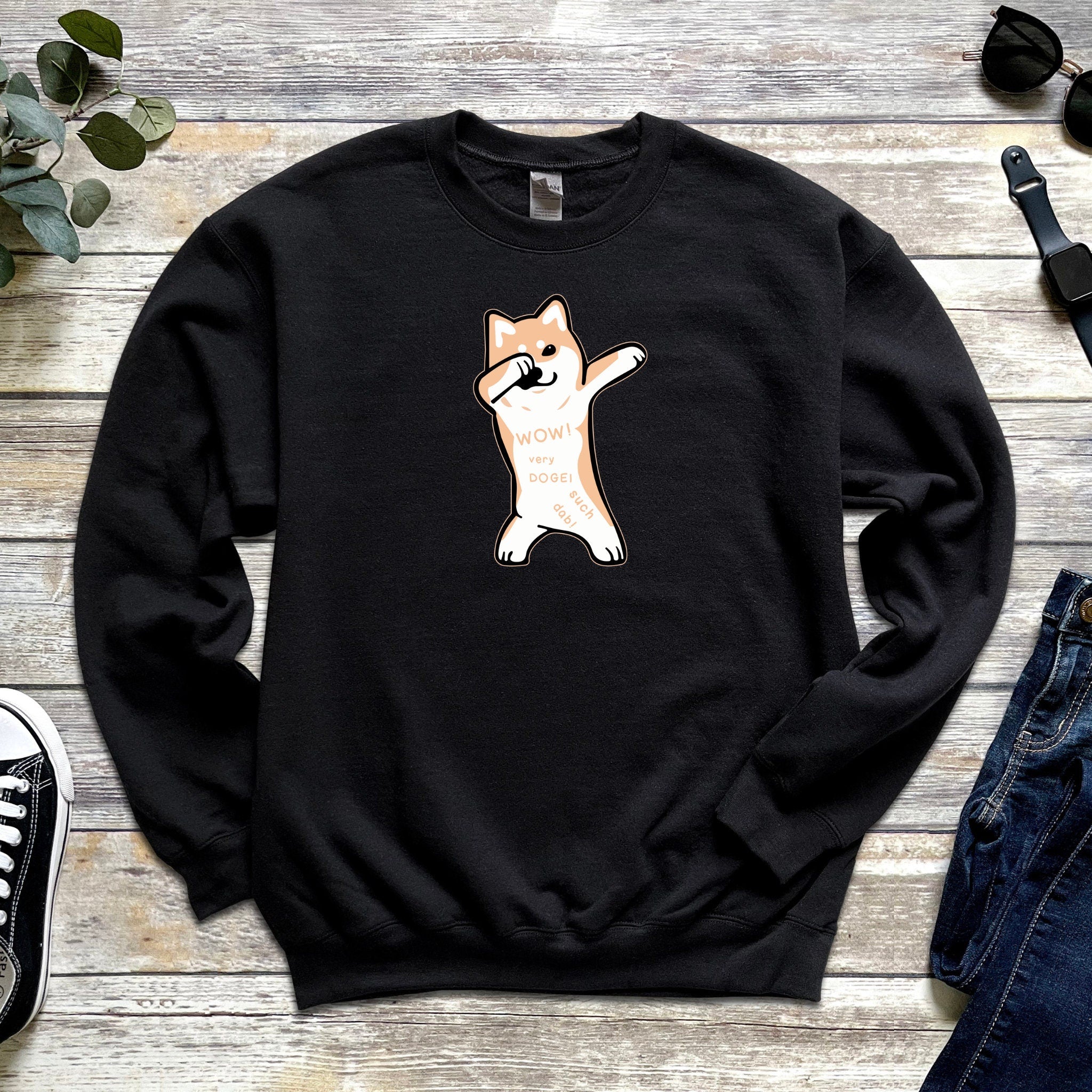 Dabbing Doge Dog Sweatshirt