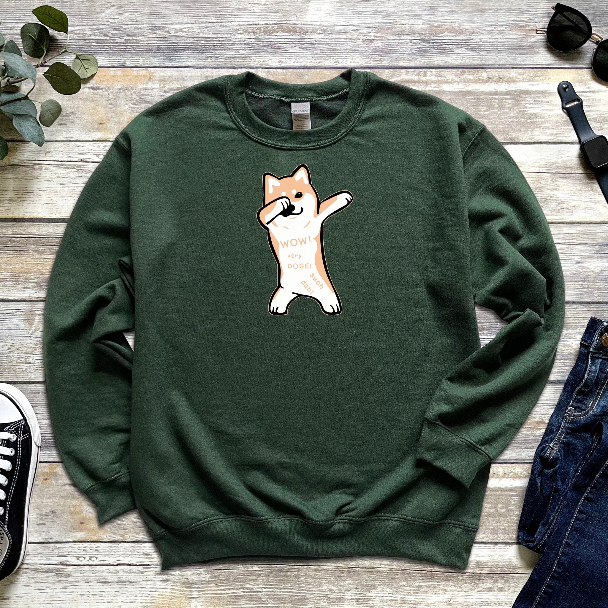 Dabbing Doge Dog Sweatshirt