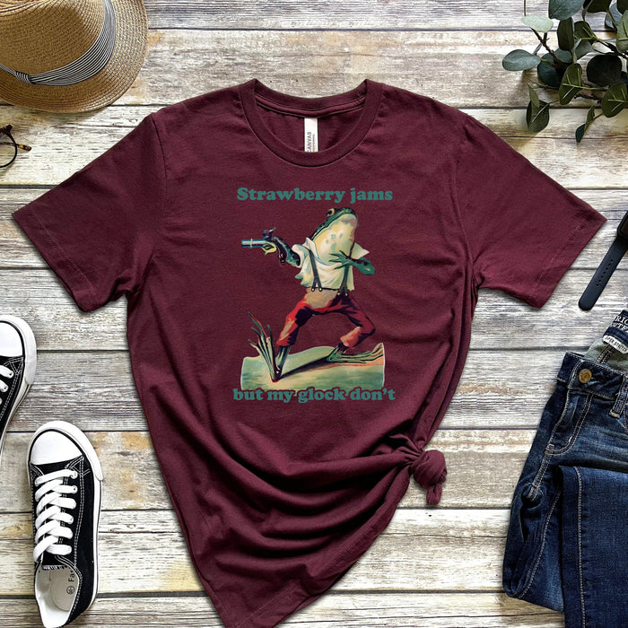 "Strawberry Jams But My Glock Don't" T-Shirt
