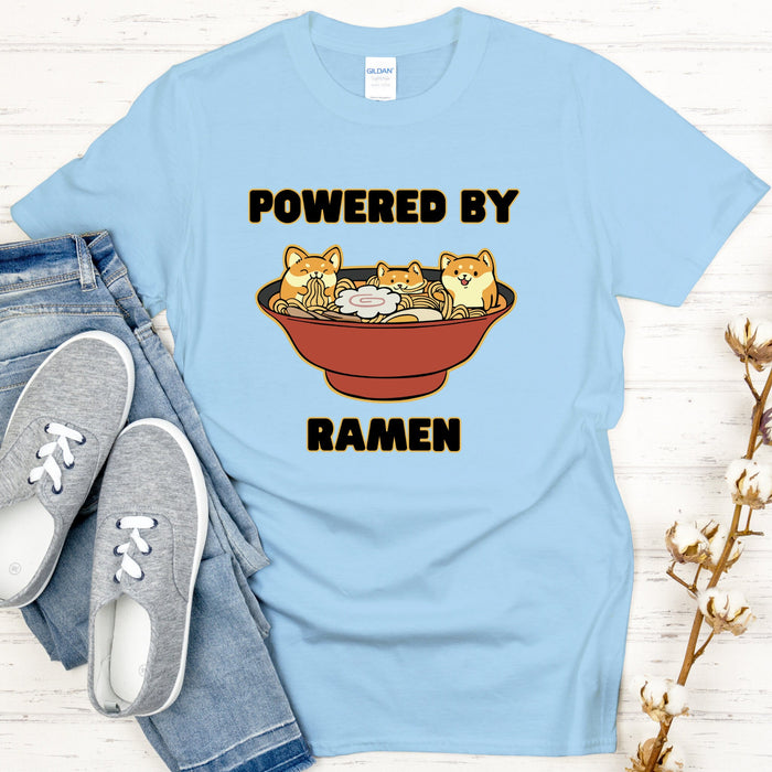 Powered by Ramen Shiba Inu Ramen Bowl T-Shirt