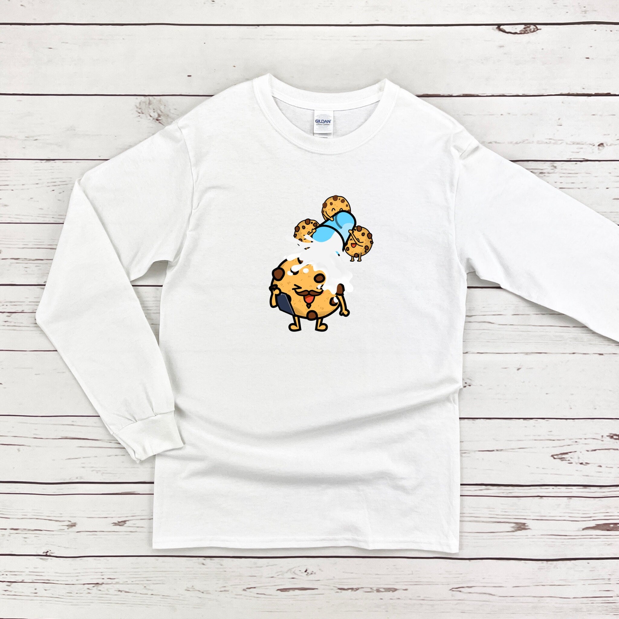 a white t - shirt with a picture of a dog on it