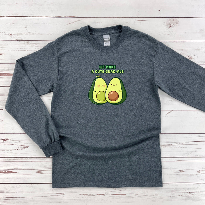 a long sleeved shirt with an avocado on it