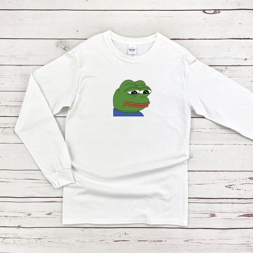 a white t - shirt with a frog face on it