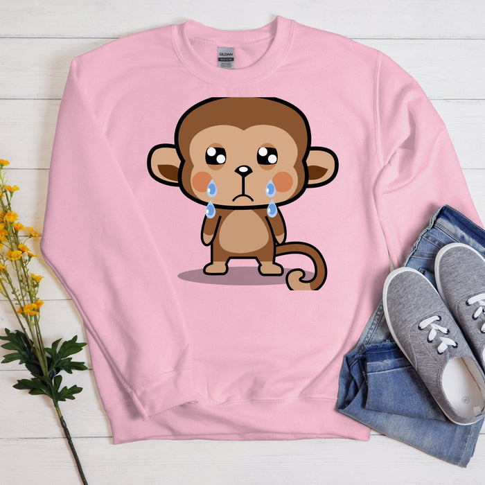 Sad Crying Monkey Sweatshirt