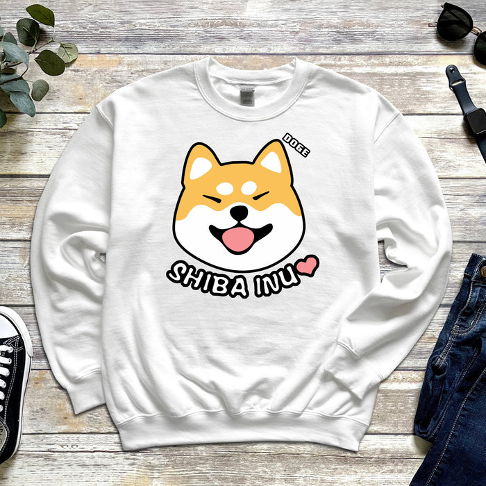 Doge Shiba Inu Face Sweatshirt