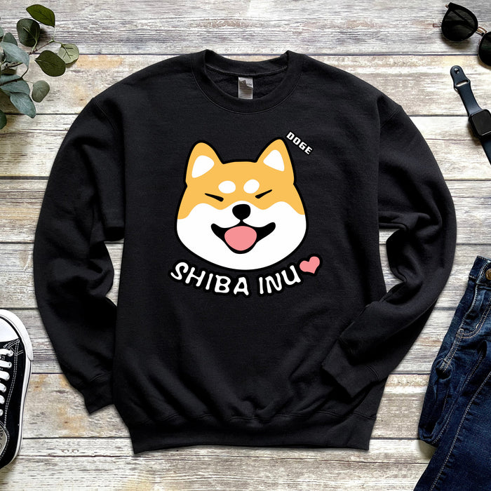 Doge Shiba Inu Face Sweatshirt