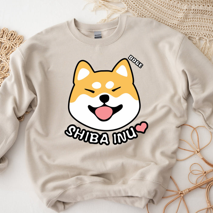 Doge Shiba Inu Face Sweatshirt