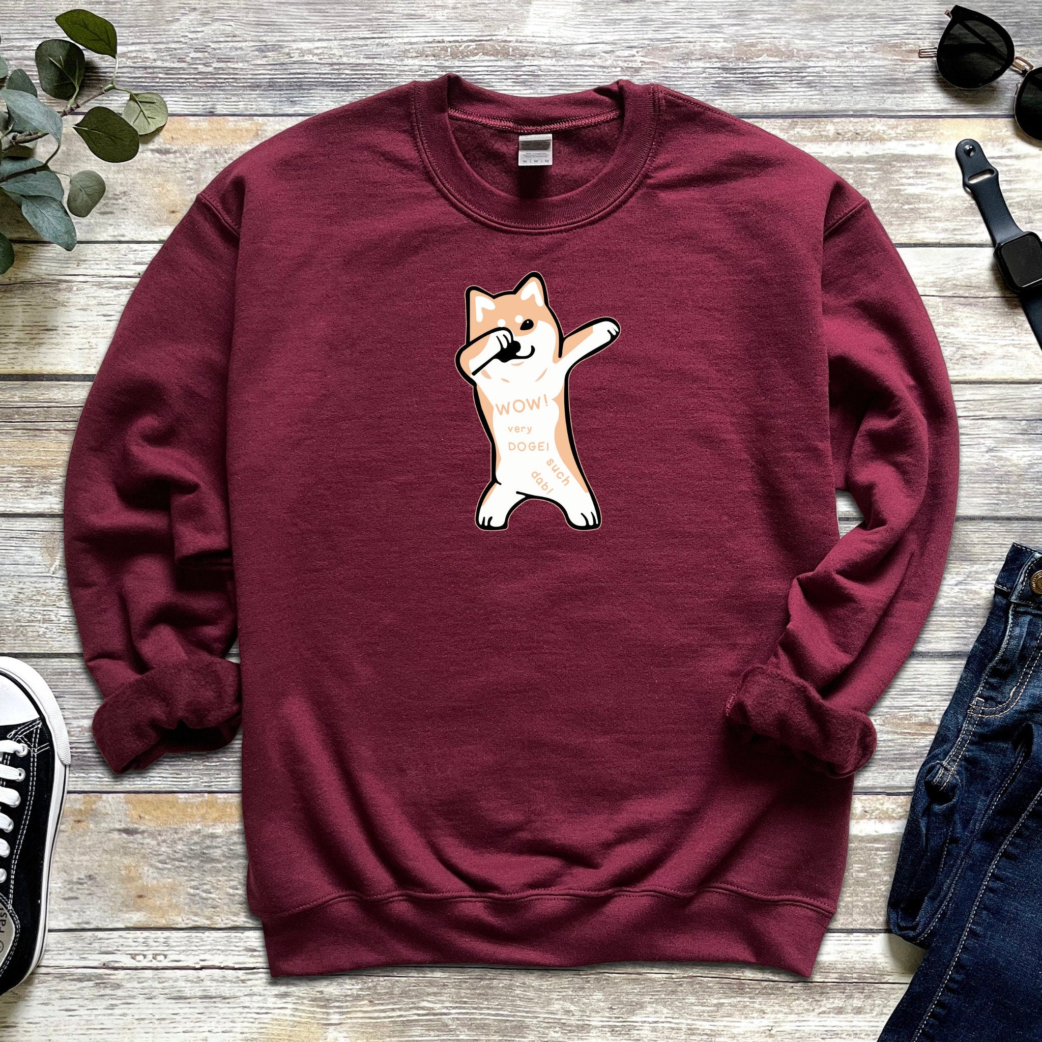 Dabbing Doge Dog Sweatshirt