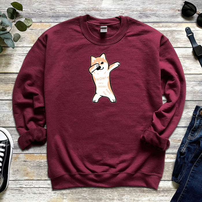 Dabbing Doge Dog Sweatshirt
