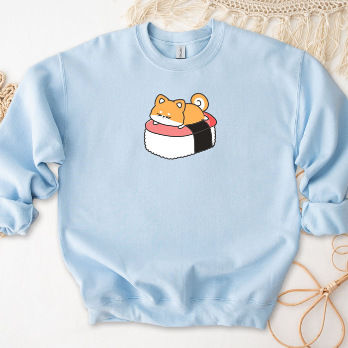 Kitten Sleeping on Sushi Bed Sweatshirt