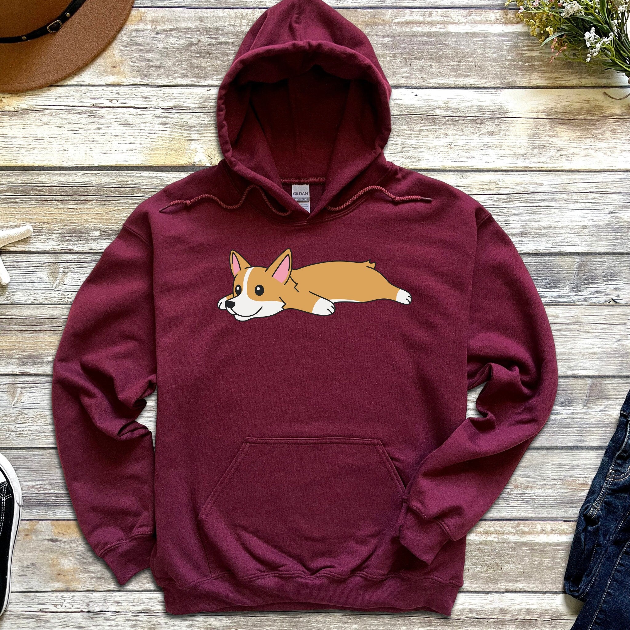 Tired Corgi Hoodie