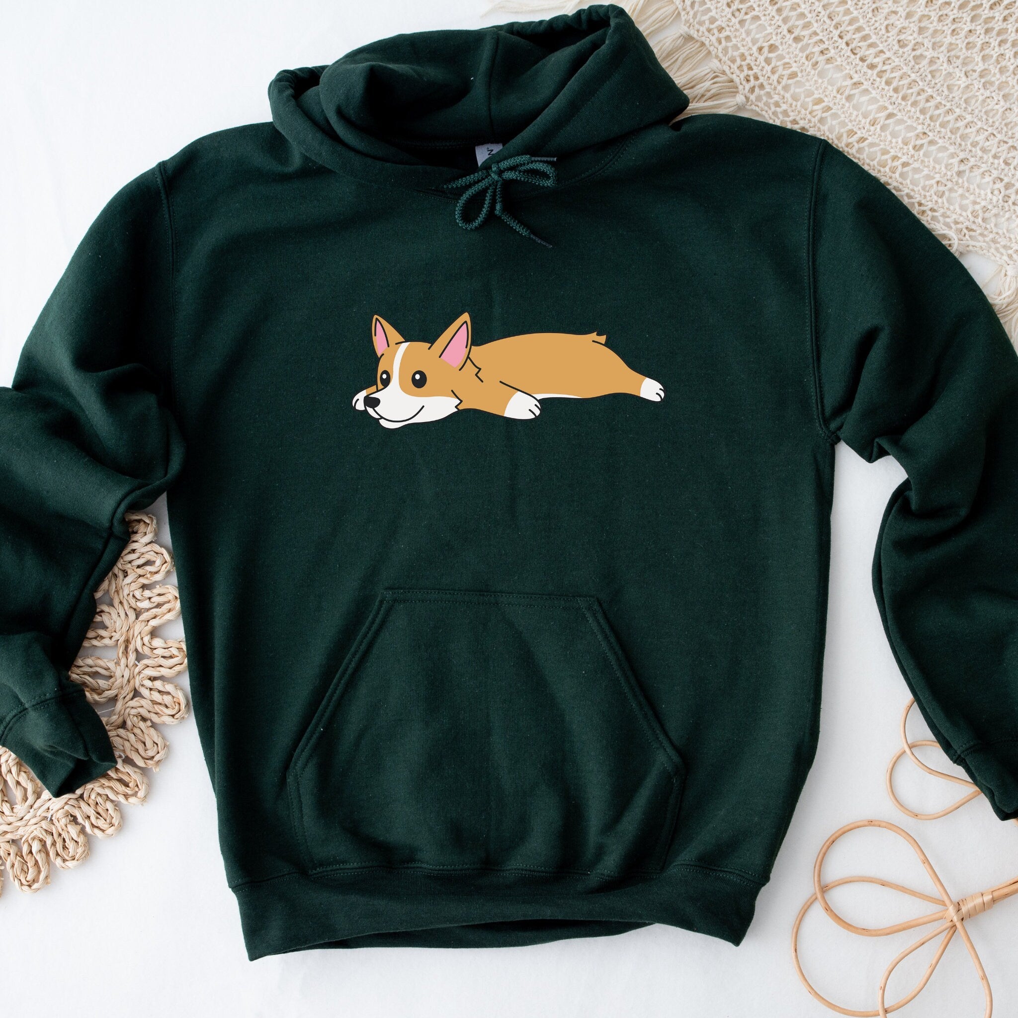 Tired Corgi Hoodie