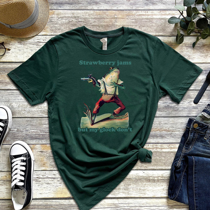 "Strawberry Jams But My Glock Don't" T-Shirt