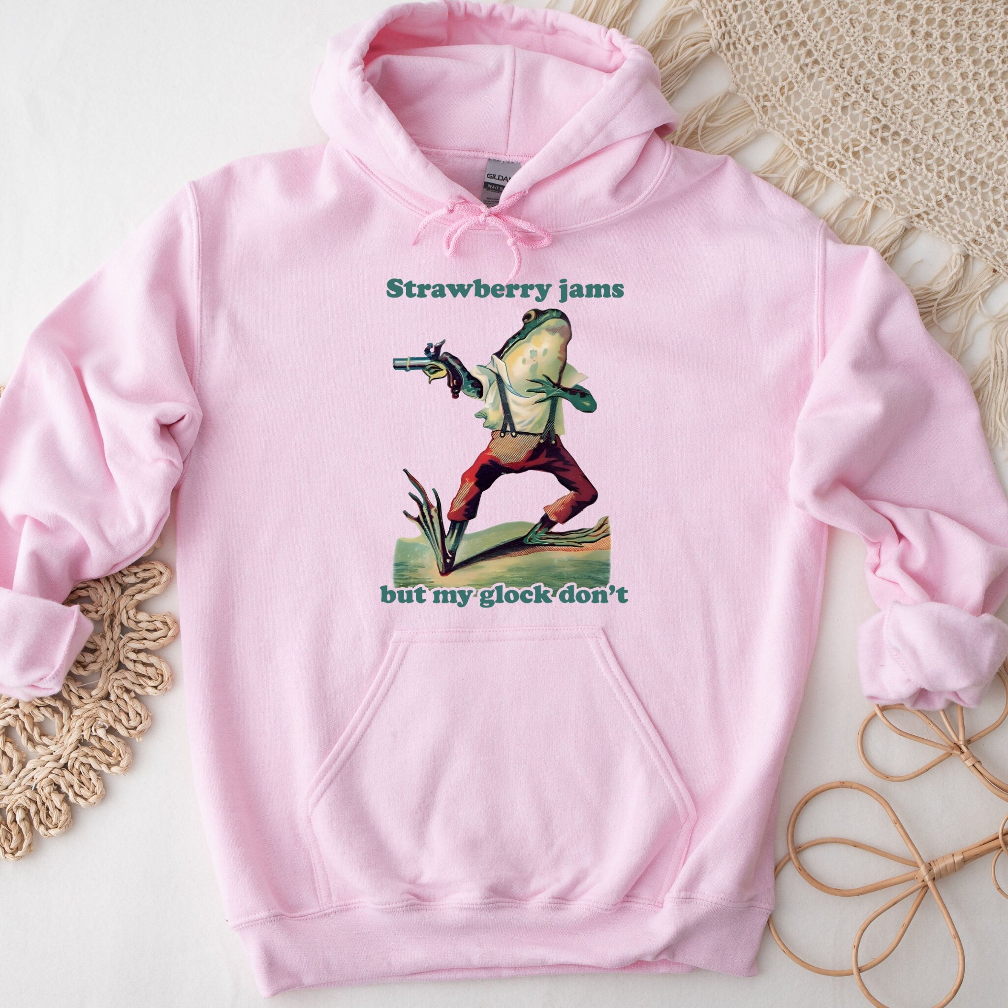 "Strawberry Jams But My Glock Don't" Hoodie