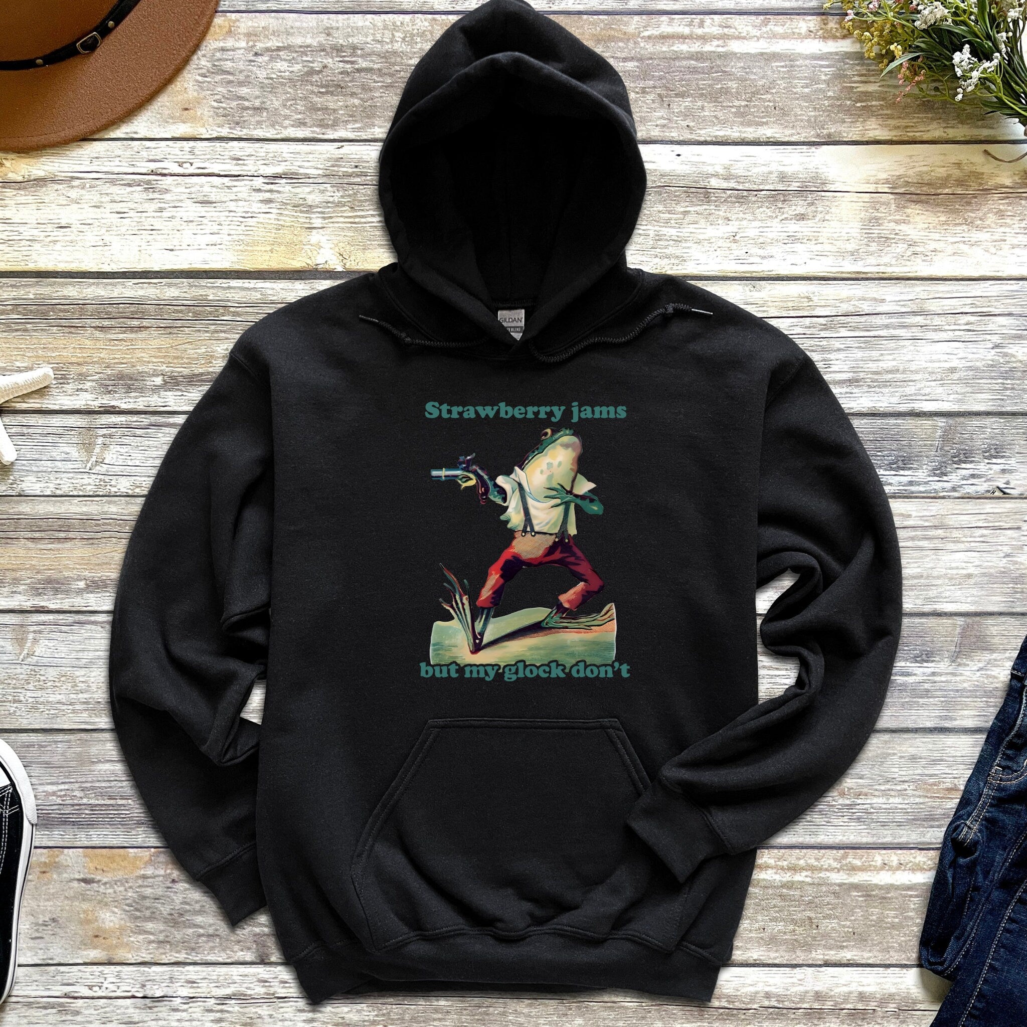 "Strawberry Jams But My Glock Don't" Hoodie