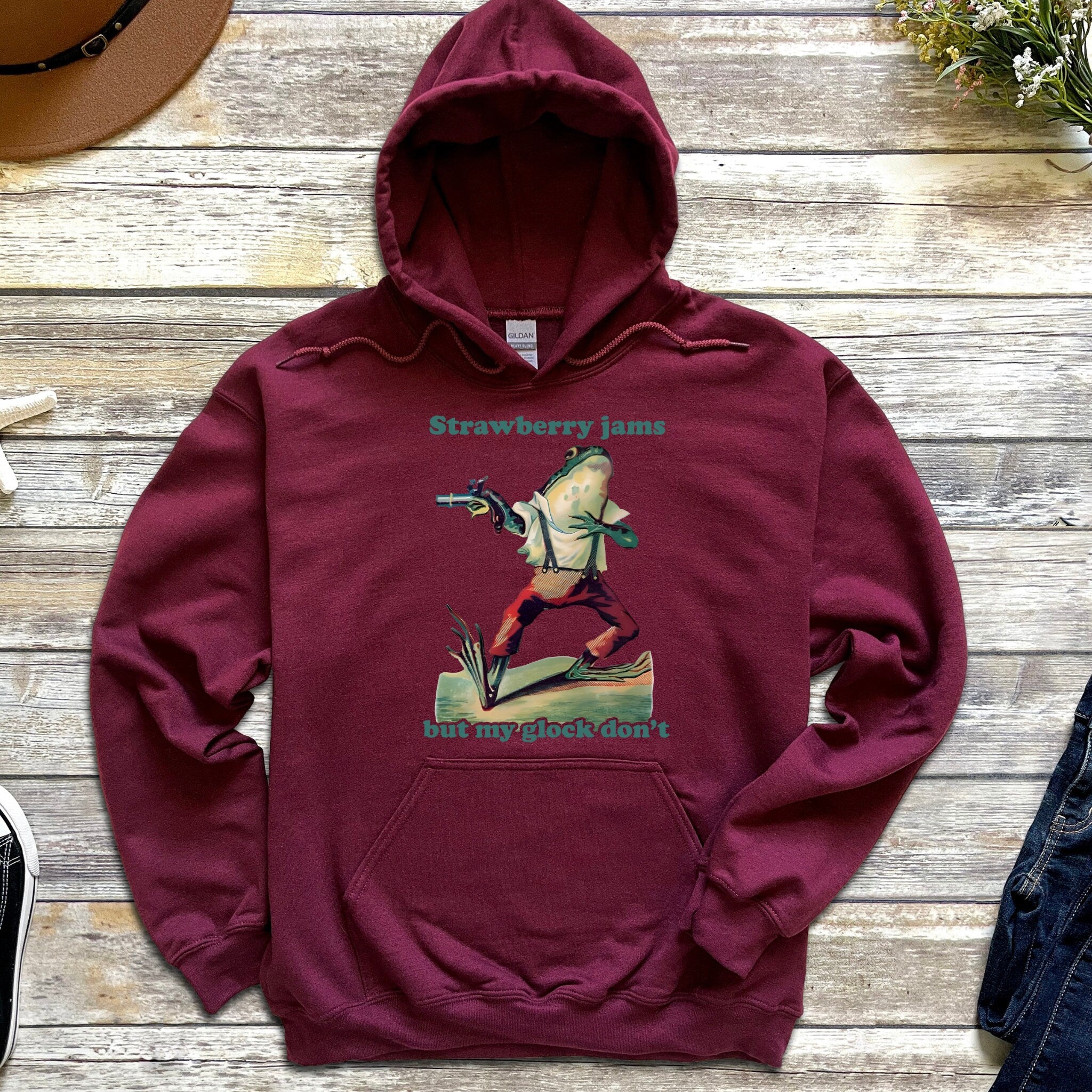 "Strawberry Jams But My Glock Don't" Hoodie