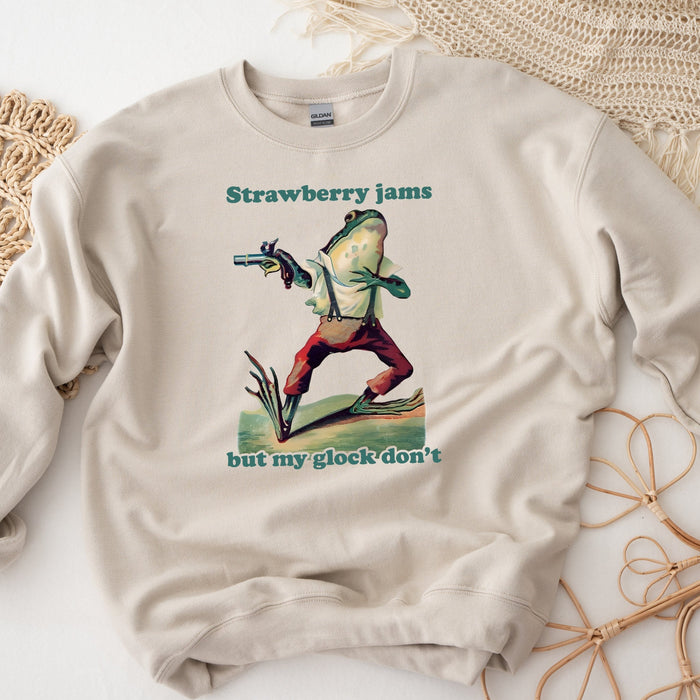 "Strawberry Jams But My Glock Don't" Sweatshirt