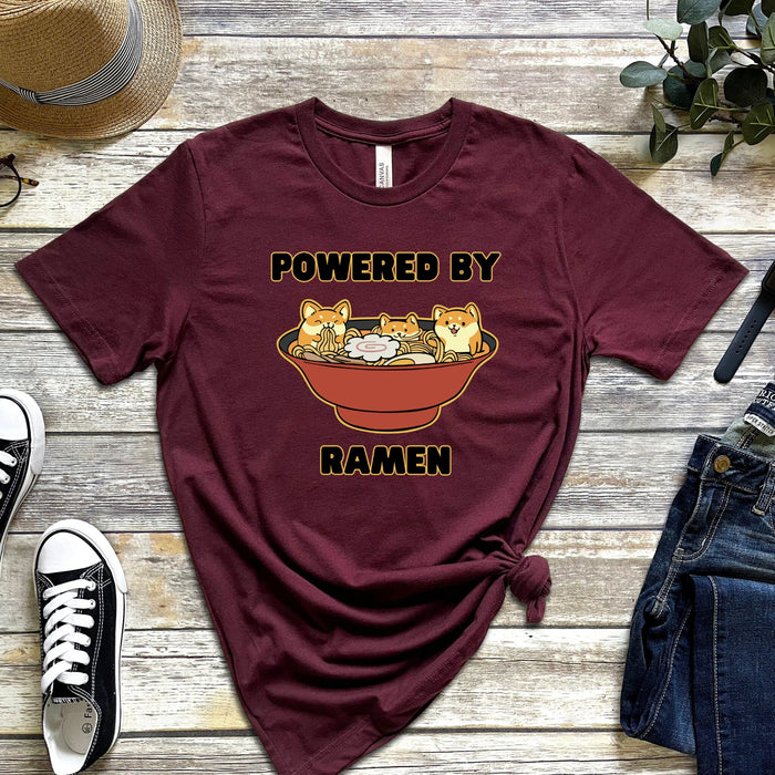 Powered by Ramen Shiba Inu Ramen Bowl T-Shirt