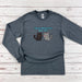 a long sleeve shirt with two cats on it