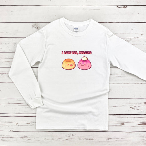 a white shirt with two donuts on it